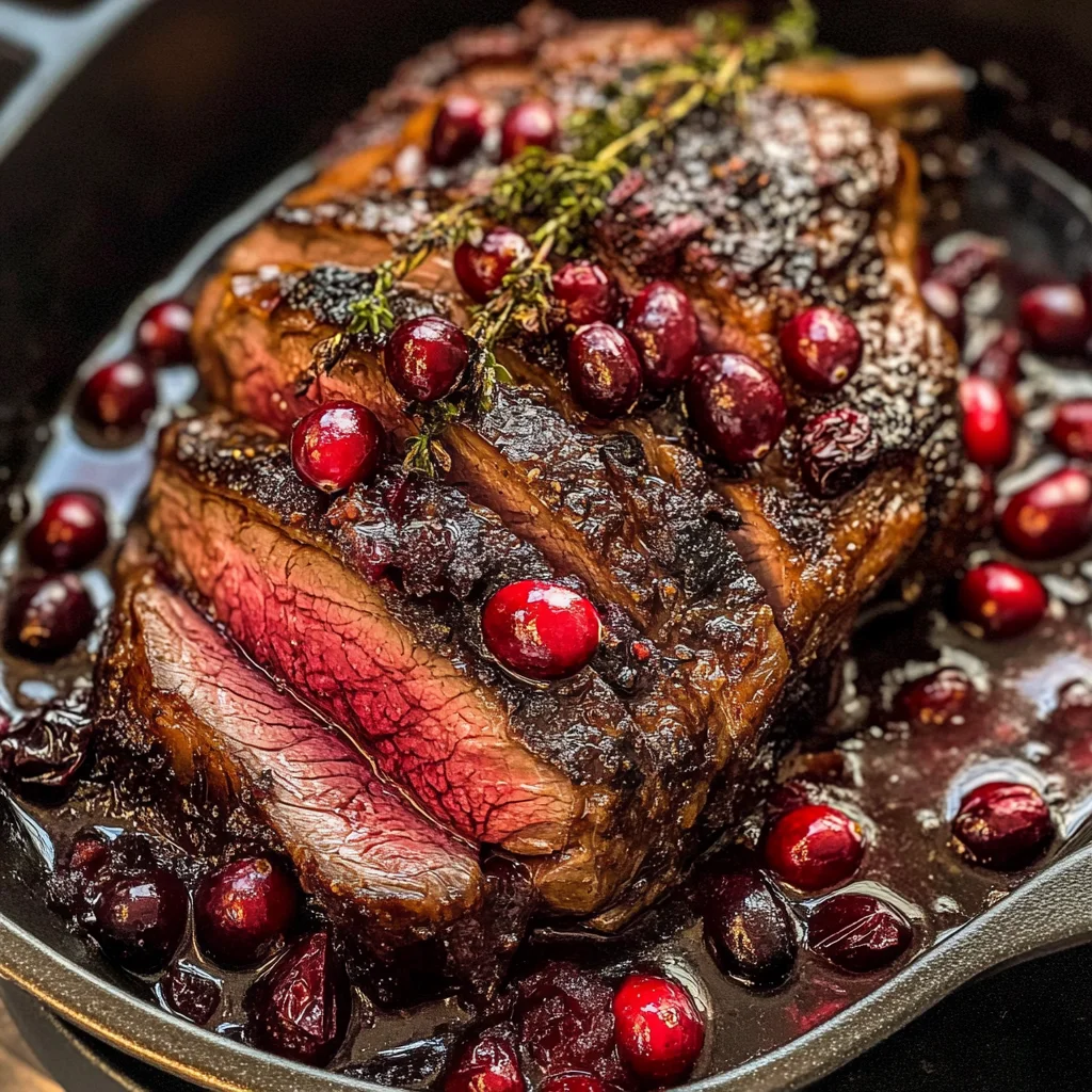 Cranberry Balsamic Roast Beef