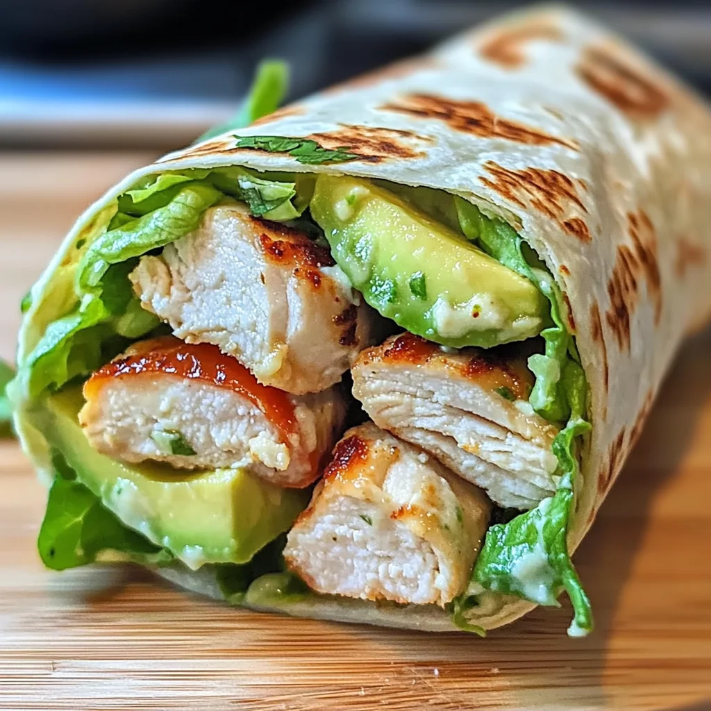 Easy Chicken Caesar Salad Wrap Recipe
