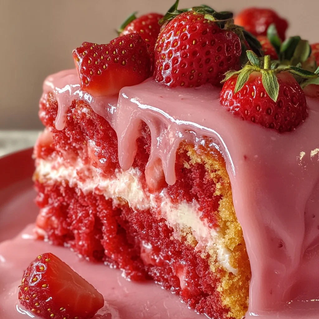 Easy Strawberry Glaze Cake: Delight in Every Slice!