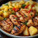 Grilled Chicken and Pineapple