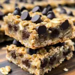 Healthy Chocolate Chip Oatmeal Bars Recipe