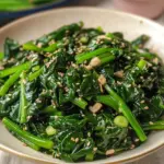 Korean Spinach Side Dish (Sigeumchi Namul)
