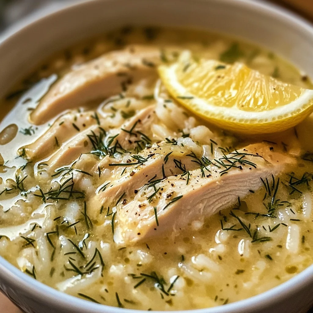 Mediterranean Lemon Chicken Soup: A Creamy, Comforting Bowl of Sunshine