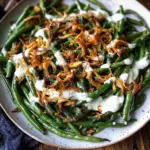 Roasted Green Beans with Buttermilk Dressing