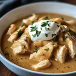Slow Cooker Creamy Chicken & Gravy