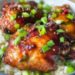 Sticky Sweet Chili Chicken Thighs in Air Fryer