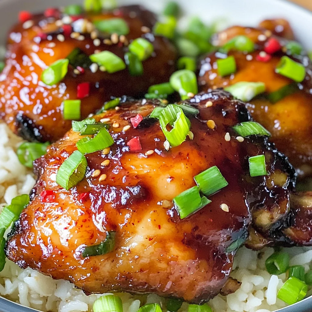 Sticky Sweet Chili Chicken Thighs in Air Fryer